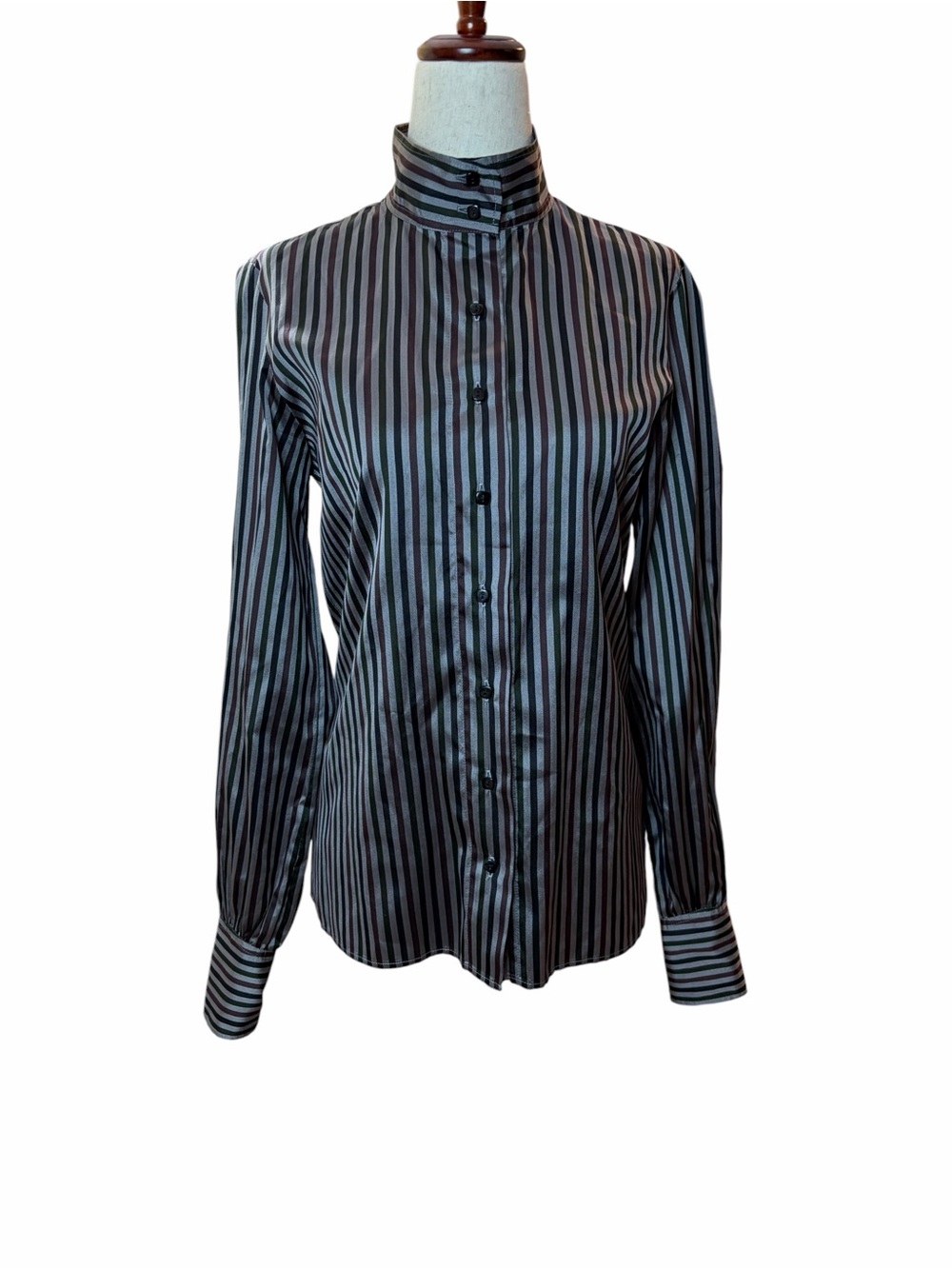 Chloe Vintage Striped Silk Blouse